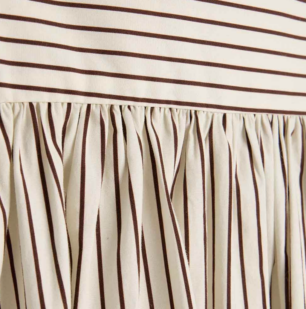 Women’s High-Waisted Striped Cotton Maxi Skirt