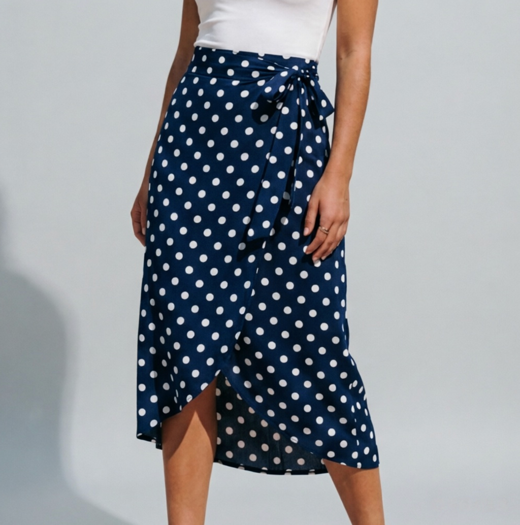 Women’s Polka Dot Maxi Skirt