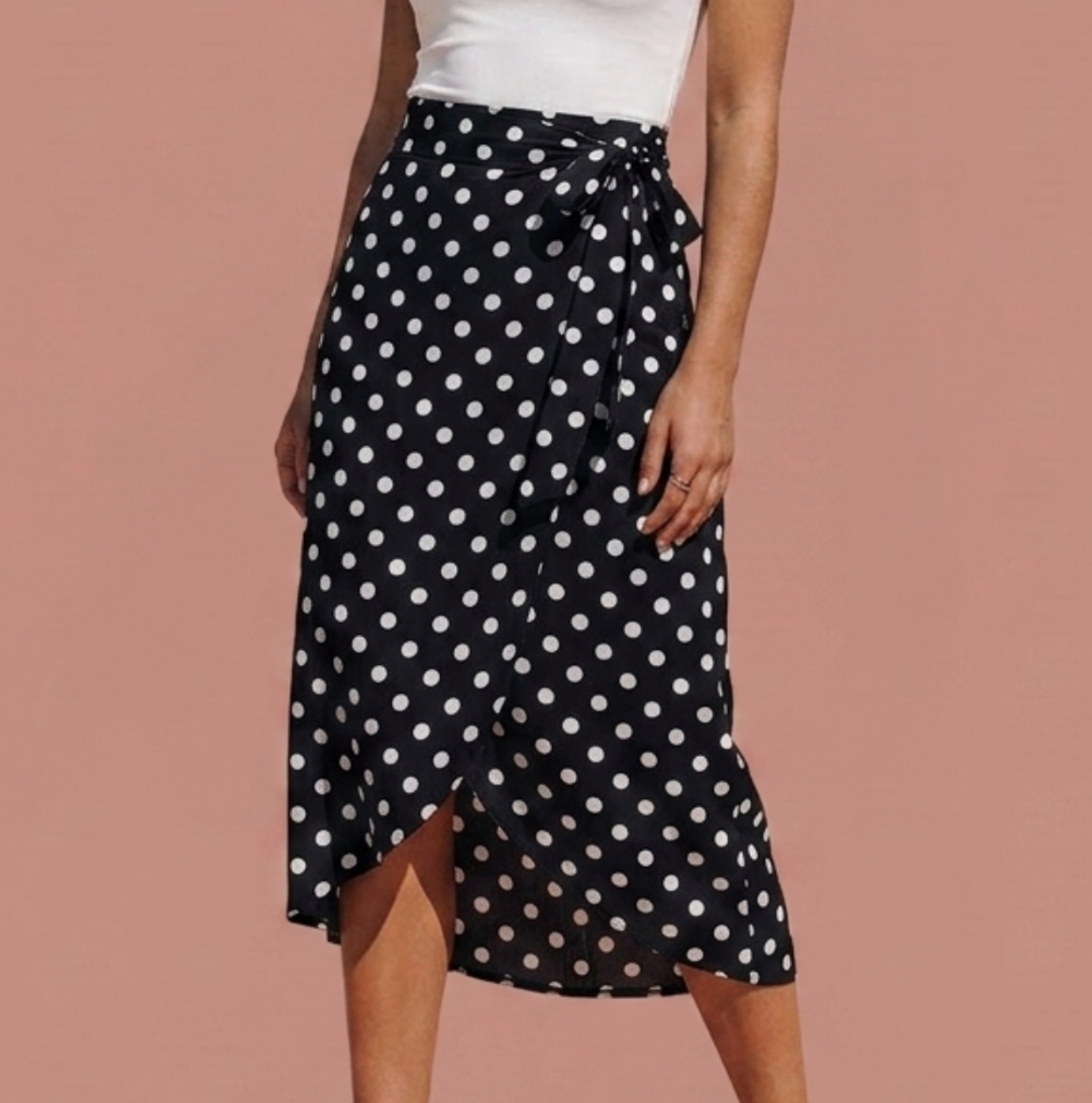 Women’s Polka Dot Maxi Skirt