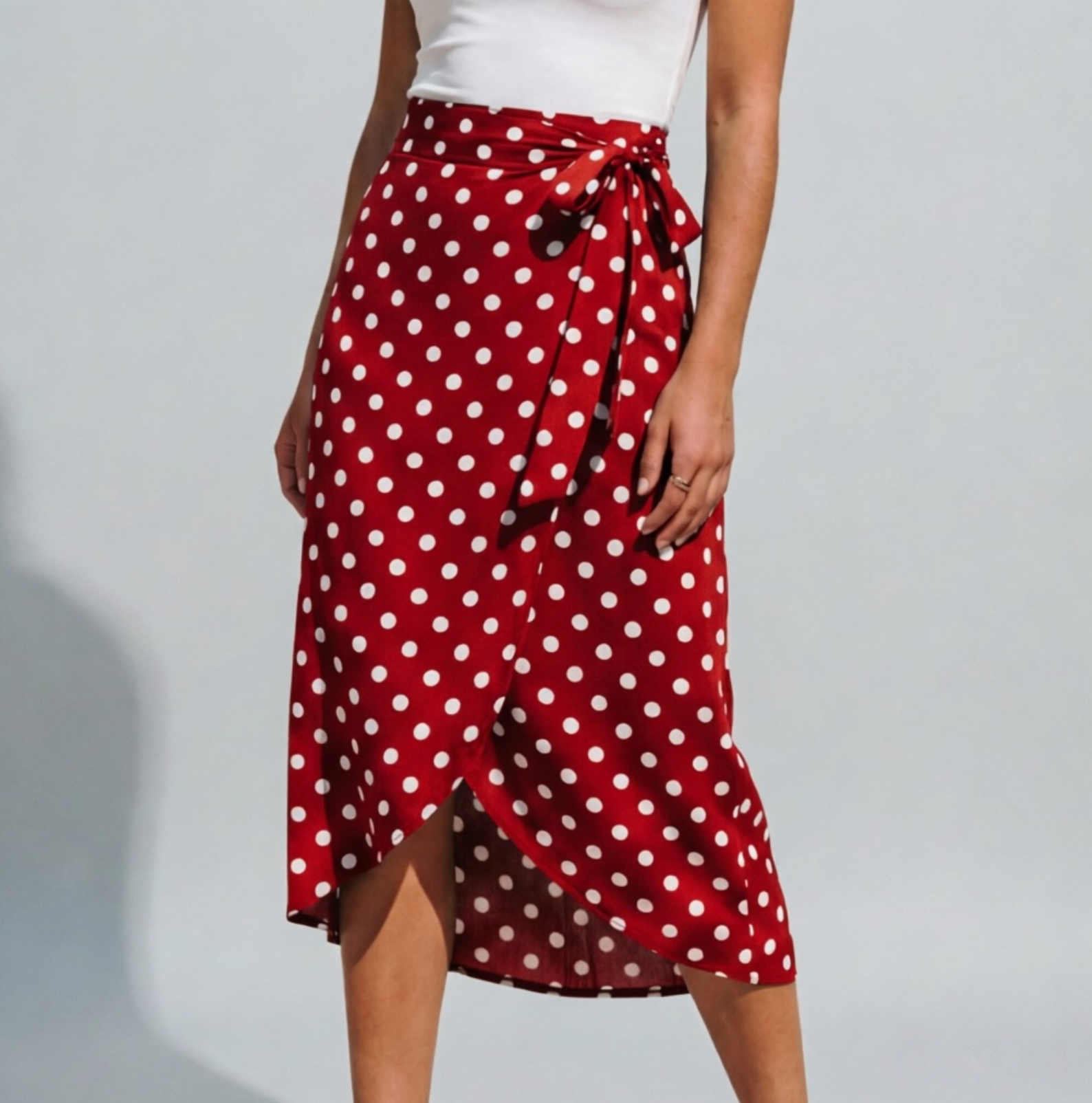 Women’s Polka Dot Maxi Skirt