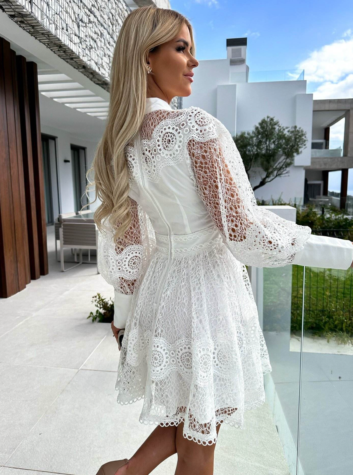 Women’s Elegant Lace Maxi Gown Dress