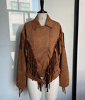 Women’s Faux Suede Cropped Jacket
