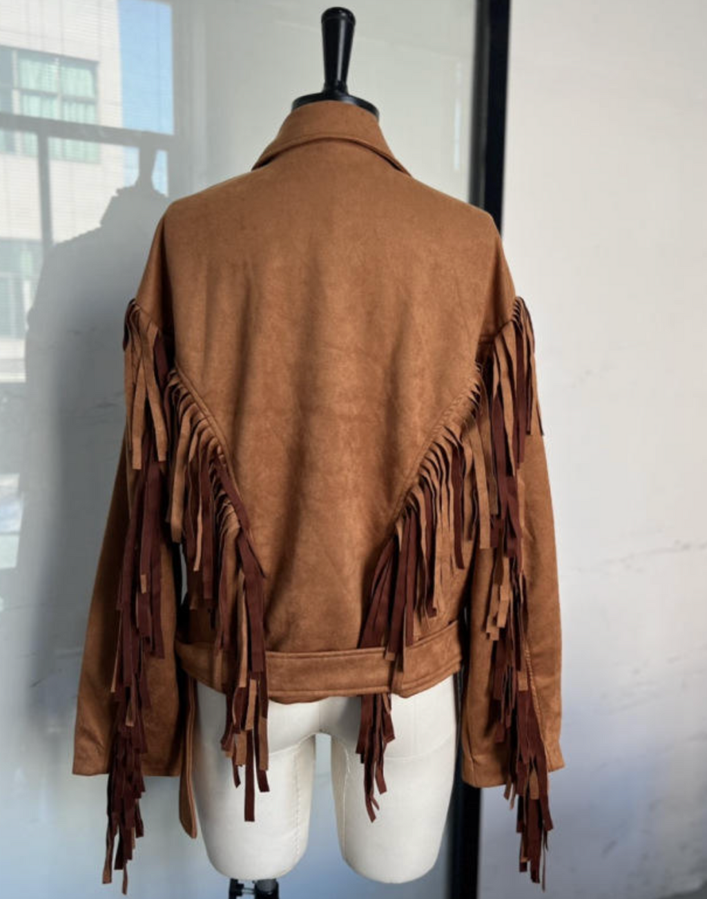 Women’s Faux Suede Cropped Jacket